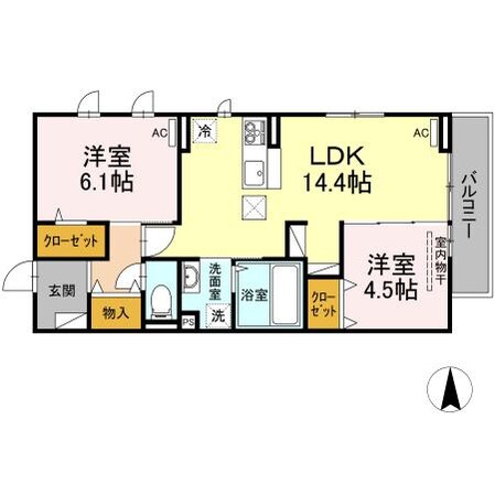 マノワール南町の物件間取画像